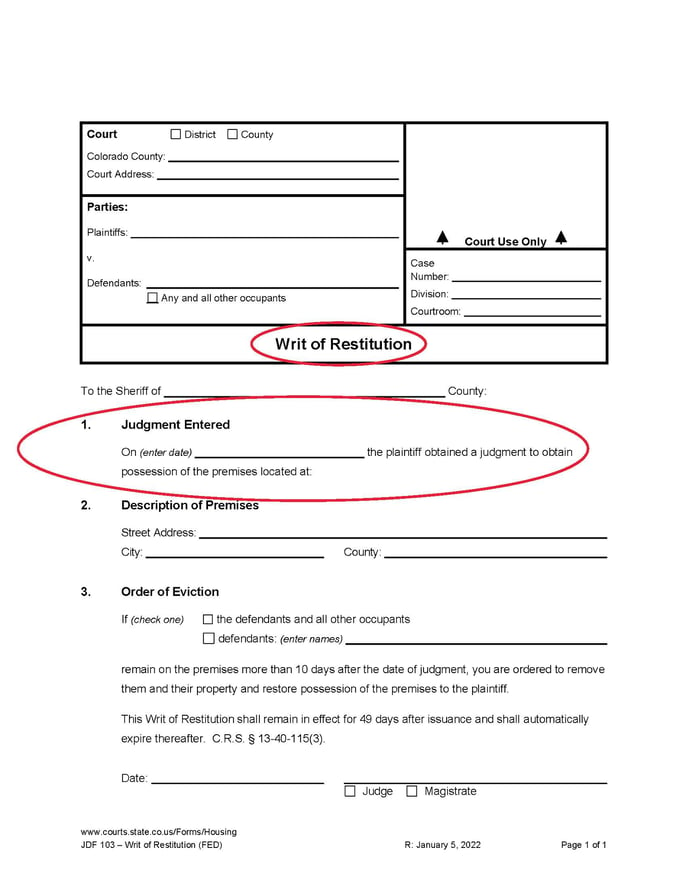 court-documentation-examples